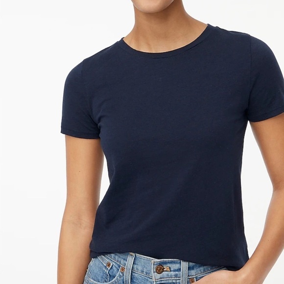 J crew Vintage slub cotton crewneck tee navy - Picture 2 of 6